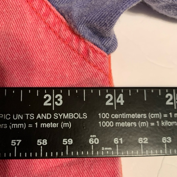 Teez Me Button Shirt Color Block Large Casual Multicolor Colorful 90’s - Picture 7 of 10